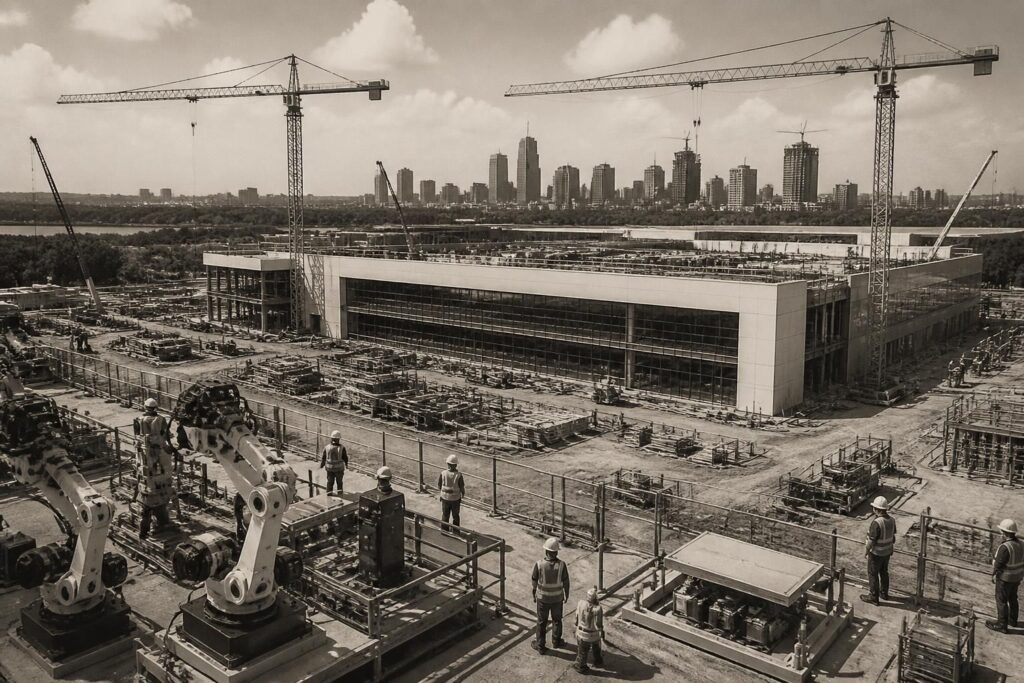 tesla intensifie la construction de son usine de puces à austin, tandis que la terafab texane de musk prend forme, marquant une avancée majeure dans la production de semi-conducteurs.