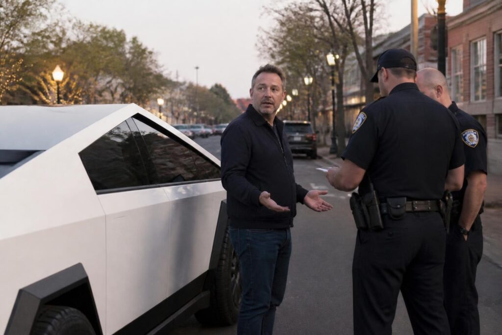un homme de leesburg a été arrêté pour conduite en état d'ivresse après avoir affirmé que son tesla cybertruck se conduisait de manière autonome, soulevant des questions sur la responsabilité au volant.
