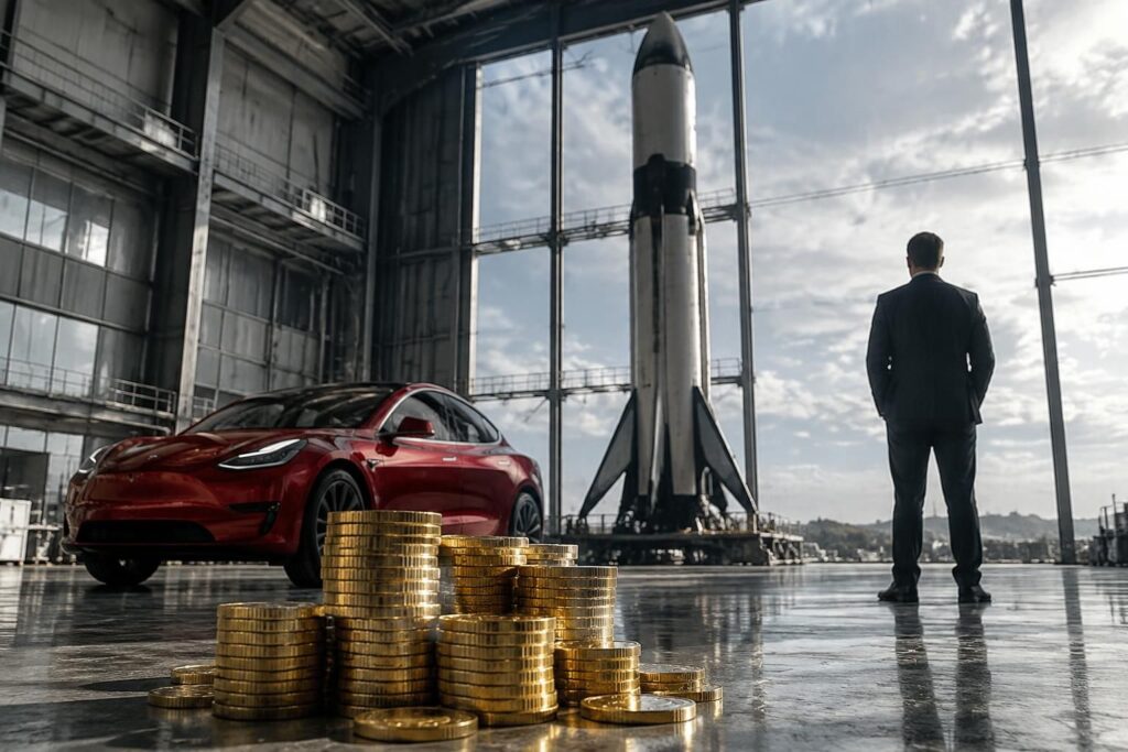 découvrez combien de bitcoins tesla et spacex détiendraient au total en cas de fusion, selon les données publiques disponibles.
