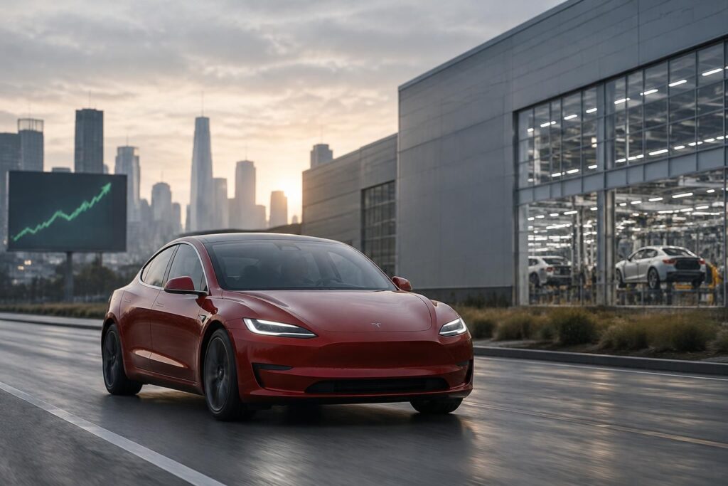 tesla signe un solide troisième trimestre, porté par ses résultats, tandis que l’action tsla progresse légèrement en bourse.